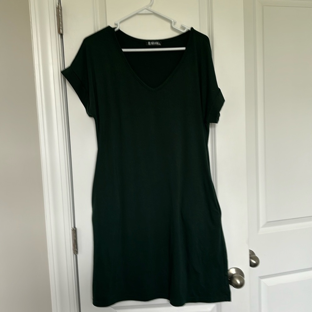 BTFBM dark Emerald green dress excellent condition